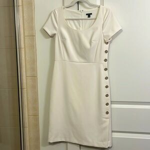 Size 4 white work dress from Ann Taylor